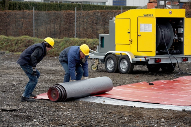 Размораживание грунта и прогрев бетона зимой от Wacker Neuson