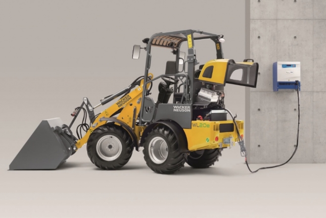 Wacker Neuson представляет новый колесный погрузчик с электрическим приводом